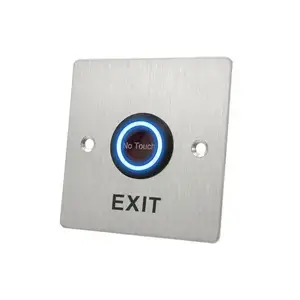 Botão interruptor de saída, botão de liga de alumínio durável, infravermelho sem botão de saída