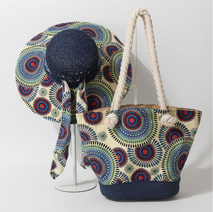 Conjunto de Verano Boho PEIQUAN, Sombrero de Paja de Ala Ancha, Bolso de Hombro con Gran Capacidad - Product Image 6