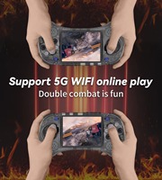 INNOASIA NKIWI Konsol Game Portabel 6 Tombol Baterai 3500mAh Layar 3500-inci Wi-Fi IPS 640x480 Rockchip RK3326 15000 Game