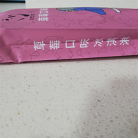 Sac à soufflet latéral en matériau PA/NY résistant à l'humidité avec logo imprimé en gravure personnalisée, thermoscellage, emballage alimentaire pour glaces et sucettes glacées