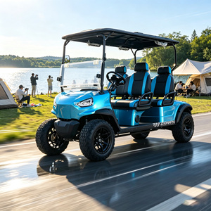 ZOWN Extra Long Range 4 Seater Electric Golf <b>Cart</b> Large Lithium Pack Stable Power Output For All Day Continuous Use - Product Image 1