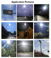 Lampe solaire de rue étanche IP65 120W avec contrôleur MPPT, angle de faisceau 140°, LED, télécommande, en alliage d'aluminium, garantie 3 ans