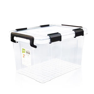 Sealed transparent stackable plastic storage box for storage 0113