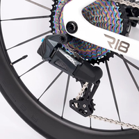 Roue de vélo de course R18 ED WheelTop GEX-13S avec jante à rayons en carbone pour vélo de route en fibre de carbone
