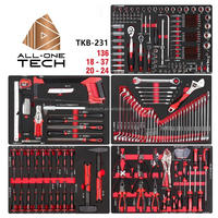 Kit d'outils de réparation automobile multifonctionnel en acier CR-V, jeu de clés à cliquet, tournevis, embouts, boîte à outils, durable, OEM, garantie à vie