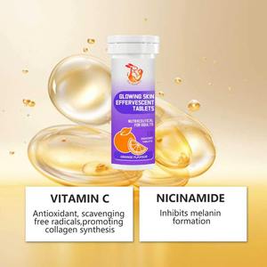 Comprimés effervescents pour une peau éclatante, marque privée, antioxydants, éliminateurs de radicaux libres, favorisant la synthèse du collagène - Product Image 3