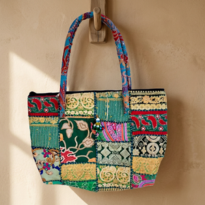 Bolso de Mano BS INTERNATIONAL de Estilo Cultural Indio, de Cuero Genuino, con Cierre, Impermeable, Plegable, de Gran Capacidad, Portátil y Ligero - Product Image 4