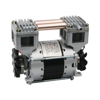 Compresseur d'air à piston en fonte mini haute précision 120W à faible bruit, 30L/min, sans huile, haute pression, pompe à vide personnalisée