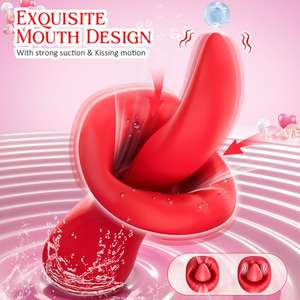3 в 1, Женский Стимулятор полости рта, оргазм, клиторальный присоска, 3 режима всасывания, 10 режимов вибрации, облизывание большого рта, вибратор % - Product Image 3