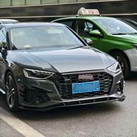 Pièces Extérieures de Voiture Spoiler de Pare-chocs Avant pour Voiture ABT Splitter Avant 4 Pièces pour Audi A4 2020-2025