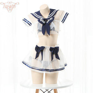 Uniforme Escolar Japonés Sexy de Moda para Mujer, Estilo Maduro, Encaje y Gasa, Transpirable y Ecológico - Product Image 5