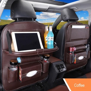 Sac de rangement multifonctionnel imperméable en cuir PU pour siège arrière de voiture, organisateur de siège arrière de voiture - Product Image 6