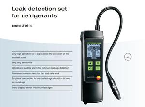 Detector de Fugas de Refrigerante Testo 316-4 de Alta Precisión (5%) con Protección IP55 para R134a/R22/R404A con 1 Año de Garantía - Product Image 6