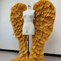 SIGH-plumas de avestruz blancas para adulto, alas de Ángel de gran tamaño, calidad