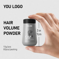 Poudre Volumisante Coiffante Homme à Logo Personnalisé, Cheveux Épais Effet Naturel, Fibre Volumisante Fluffy pour Hommes, Poudre Coiffante OEM