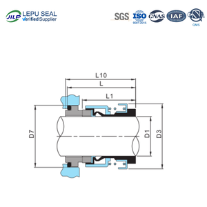Joints mécaniques GLF-A-12 Arbre Joint G03-12 G3-12 12mm pour pompes CH,CHI,CHE,CRK,SPK,TP,AP (P/N 405096) - Product Image 2
