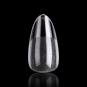Caja con 180 Puntas de Uñas de Cobertura Completa PMMA, Almendra Mediana, Transparentes Semimate de Gel Suave, Venta al por Mayor, 15 Tamaños - Product Image 4
