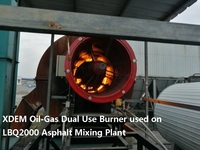 Brûleur à mazout XDEM ZOB, brûleur à gaz, brûleur double carburant pour pièces de rechange d'usine d'asphalte, chaudière à vapeur, brûleur industriel à eau chaude