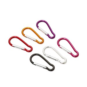 Mousqueton en alliage d'aluminium taille 6, forme gourde, boucle à dégagement latéral pour l'escalade en plein air, connecteur de sac à dos, capacité de charge 5 kg - Product Image 3