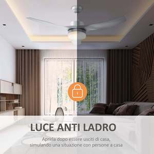 Easycomfort Ventilatore da Soffitto con Luce LED a 3 Modalità con Telecomando, 6 Velocità, ? 132x40cm - Product Image 3