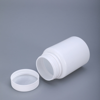 Flacon vide en plastique HDPE rond blanc pour emballage de capsules de vitamines