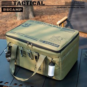 Collapsible for Long Trips Folding Organizer Anti-Collision Gas Tank and Tableware Camping Picnic <b>Bag</b> Custom Logo - Product Image 3