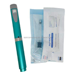 ApexCare Metal Reusable V2 60IU Injection <b>Pen</b> with <b>Pen</b> Case Adjustable 3ml Cartridge Eco-Friendly <b>Water</b>-Resistant - Product Image 2