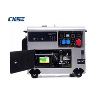 Générateur diesel CNSZ pas cher 186fa 8HP, petit groupe électrogène 5 kW refroidi par eau, 5 kVA, démarrage automatique silencieux, certifié CE