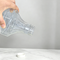 Bouteilles en plastique PET de qualité alimentaire vides de 1000 ml (32 onces) pour sauces et vinaigrettes, contenants en plastique pour condiments, pâte de sésame et confiture