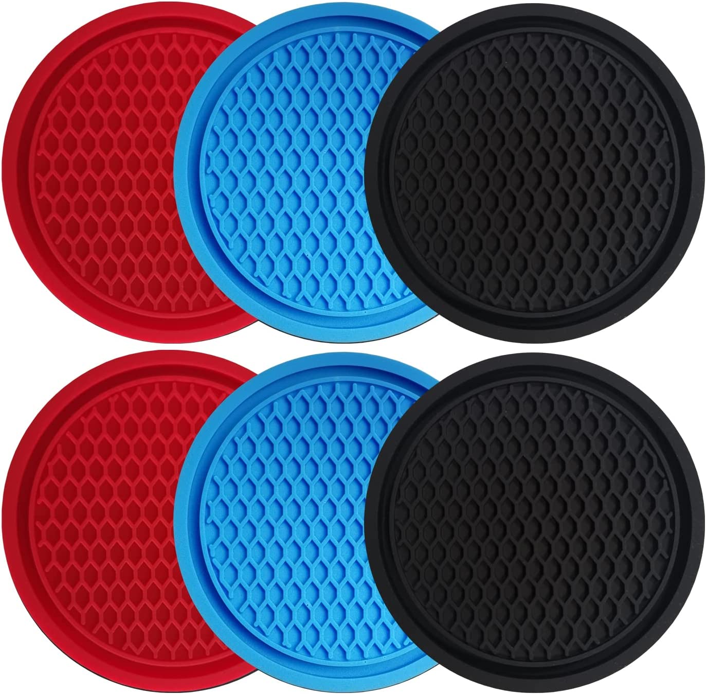 Подставка под стаканы автомобиля, универсальные Нескользящие черные подставки под чашки, встроенные в украшения, подставка, аксессуары для интерьера автомобиля