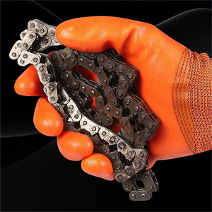 Gants de travail en PVC élastique gaufré entièrement enduit pour la protection du travail, vente en gros Chine - Product Image 4