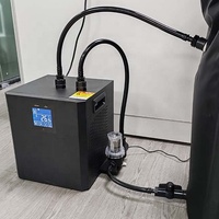 Refroidisseur d'eau LG 220/110V refroidi par eau avec pompe filtrante, machine de récupération de bain de glace pour plongée à froid, vente à chaud