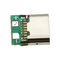 Conector USB Tipo C Hembra de 16 Pines, USB 3.1, 2 Pines, Conector Dual con Resistencia de 5.1K, Conector USB OTG