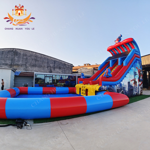 चांदनी वाणिज्यिक <span class=keywords><strong>inflatable</strong></span> किड्स पार्टी स्पाइडर मैन वाटरस्लाइड बूय पानी स्लाइड कैसल स्विमिंग पूल पीवीसी सामग्री 600 - Product Image 4