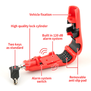 Kunci Pengaman Setang Motor Universal Desain Baru Grosir dengan <span class=keywords><strong>Alarm</strong></span> - Product Image 3