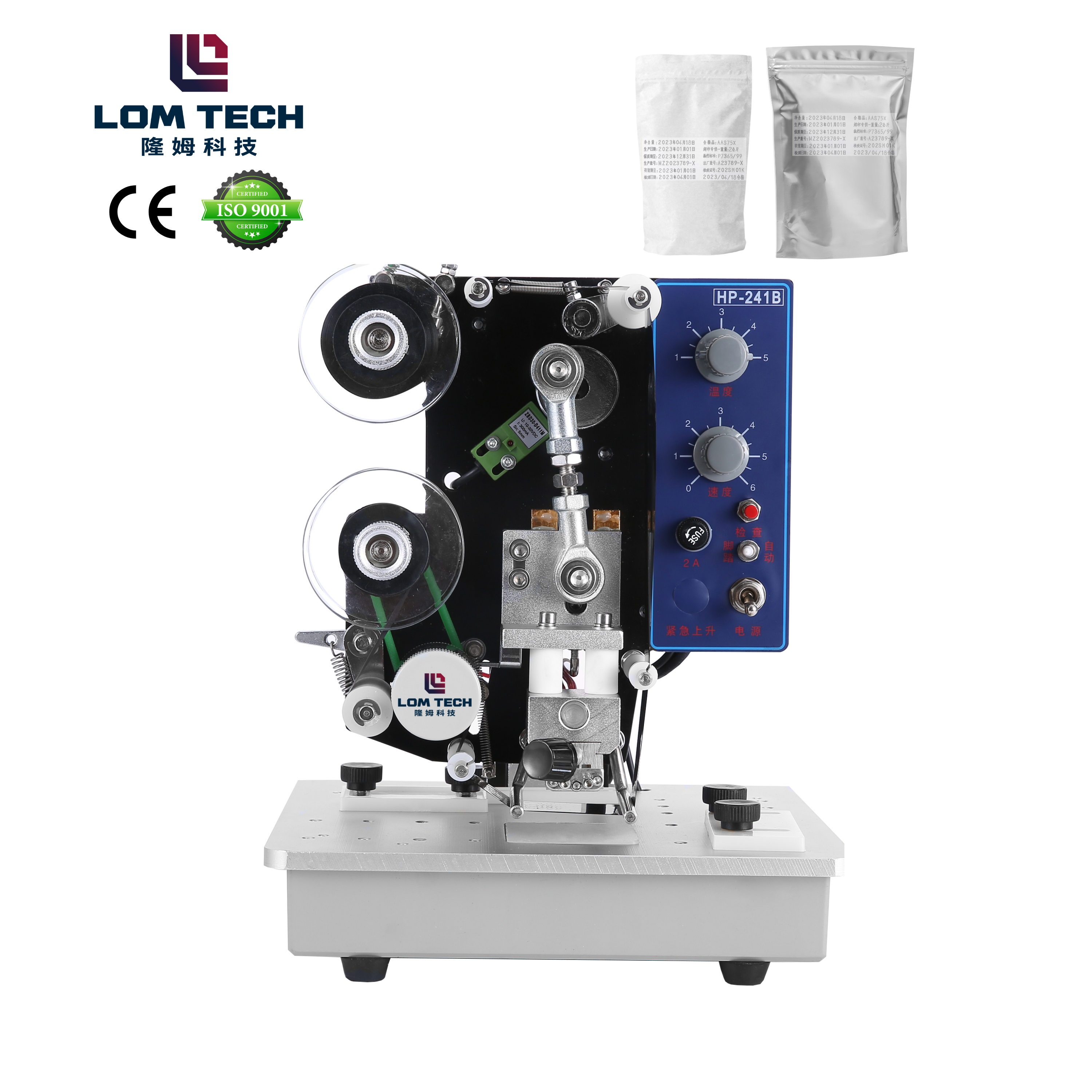Semi-Automatic Electric Hot Code Printer Ribbon Date Coding Machine