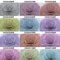 Les fabricants fournissent du maquillage de qualité cosmétique pour l'artisanat, de la cellulose végétale, de la poudre pailletée biodégradable 1/128, pochette hexagonale personnalisée.