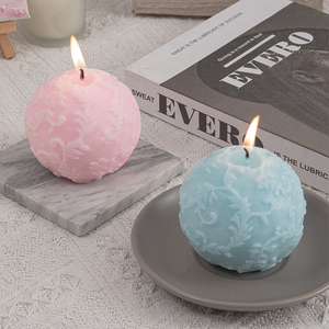 Bougie d'aromathérapie boule florale créative pour décoration de mariage et de maison - Product Image 1