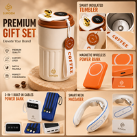 Nouvelle tendance créative : respectueux de l'environnement, luxe léger, tasse givrée, batterie externe, parapluie, coffret cadeau d'anniversaire
