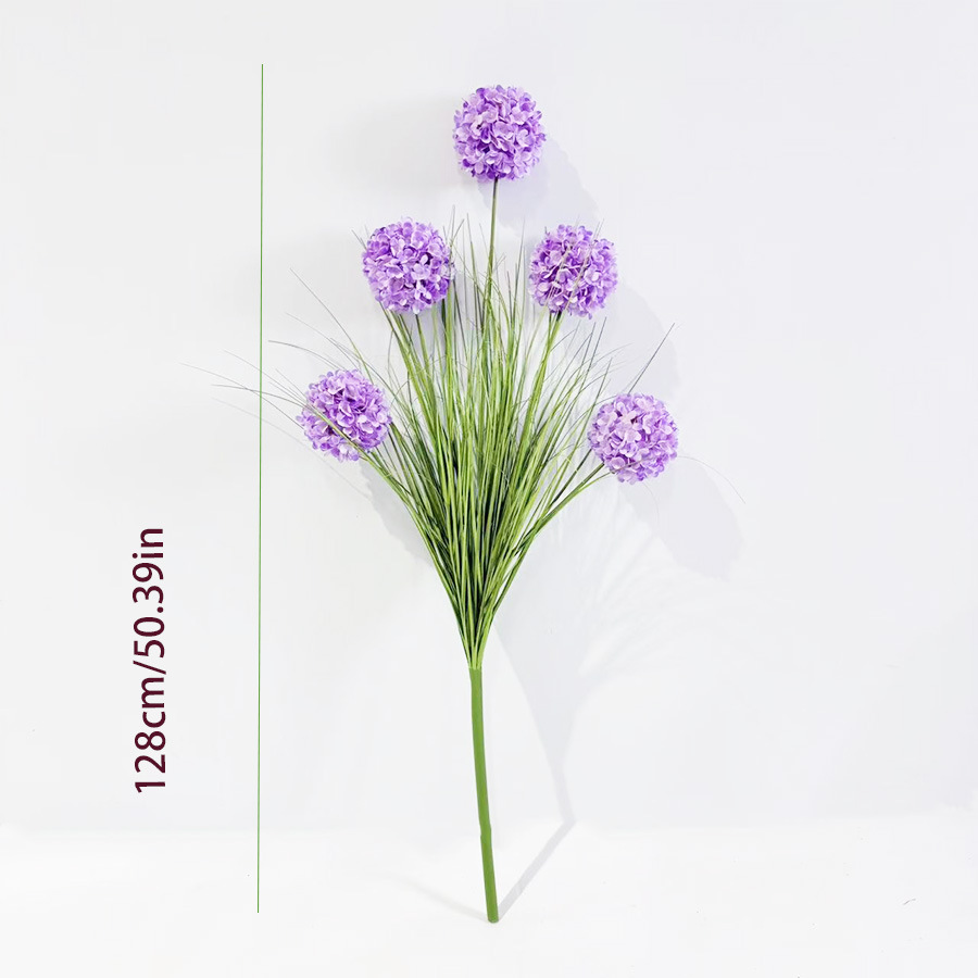 Hortensia violet à 5 têtes