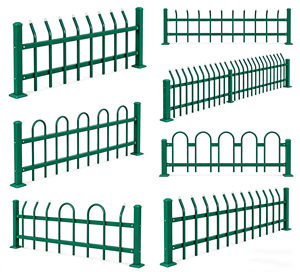 Panneaux de clôture de jardin en fer, clôture décorative pour l'intimité et la sécurité, pour cour, pelouse, parterre de fleurs, <span class=keywords><strong>barrière</strong></span> extérieure en métal avec revêtement en poudre - Product Image 5