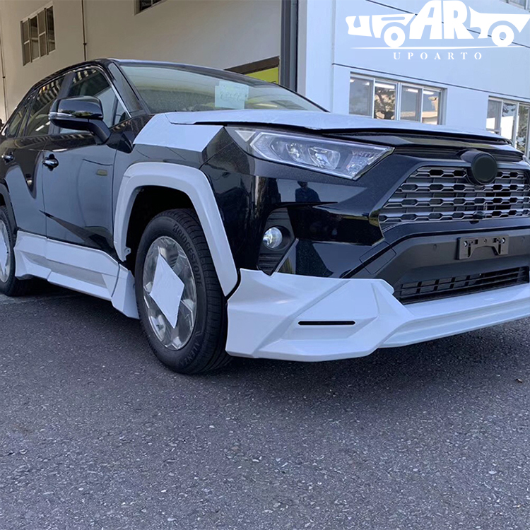 Крышка бампера автомобиля Прямая продажа с завода автомобильные аксессуары ABS пластик углеродное волокно TRD стиль кузова наборы для Toyota RAV4 2019 2020