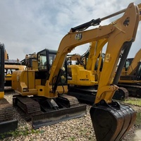 Excavadora de cadenas Cat 306 usada de alta calidad y bajo consumo de combustible, miniexcavadora hidráulica de 6 toneladas para trabajos de terraplenes y construcción.