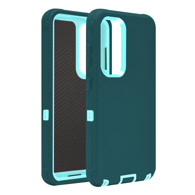 verde oscuro + azul claro