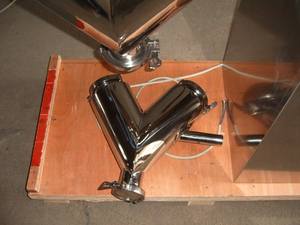 Mezclador de gránulos secos tipo <span class=keywords><strong>V</strong></span> de pequeña capacidad de laboratorio para agitador de polvo húmedo con motor y caja de cambios para productos químicos y alimentos - Product Image 6