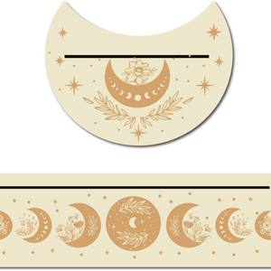 ที่ตั้งไพ่ทาโรต์ทรงสี่เหลี่ยมทำจากไม้รูปพระจันทร์แท่นวางจัดแสดงแท่นบูชาทำมือสำหรับอุปกรณ์เวทมนตร์และสำรับไพ่ทาโรต์ - Product Image 4