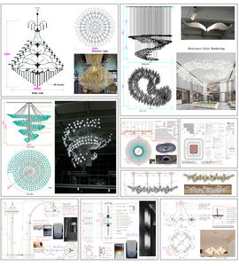 Lustre Artistique Moderne en Cristal, Pendentifs en <span class=keywords><strong>Verre</strong></span> Soufflé à la Main, Hauteur Réglable, Luminaire Suspendu <span class=keywords><strong>de</strong></span> Luxe pour Hall d'Hôtel - Product Image 4