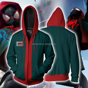 Sudadera con Capucha de Anime 3D para <span class=keywords><strong>Hombre</strong></span> - Chaqueta Negra con Diseño Paralelo de Patrón de <span class=keywords><strong>Araña</strong></span> - Product Image 1