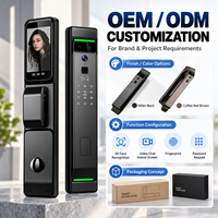 Serrure de porte intelligente EY-V700 Tuya Wi-Fi avec cœur de sécurité classe C, capacité de 100 empreintes digitales, caméra et stockage cloud pour portes en acier inoxydable