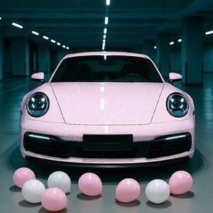 Vinilo Autoadhesivo para Vehículos PET TPU Autoregenerable Súper Brillante Rosa Cristalino 5 pies x 60 pies, Fabricado en Guangzhou, Adhesivos para Autos - Product Image 1
